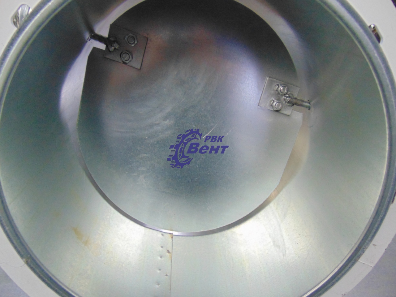 Клапан обратный круглый для систем вентиляции из оцинкованной стали